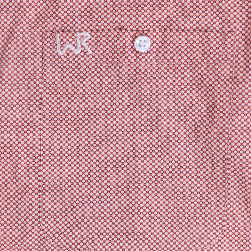 Whiskey Bent Hat Co - WR Orange Dot LS Button Down