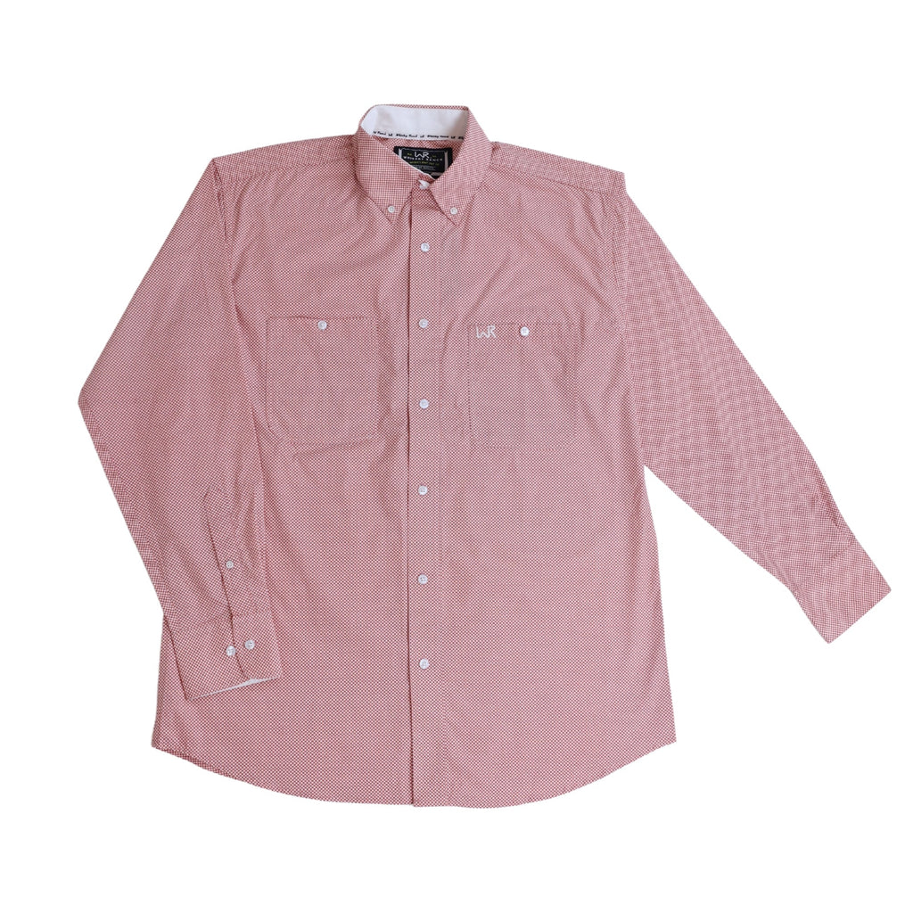 Whiskey Bent Hat Co - WR Orange Dot LS Button Down